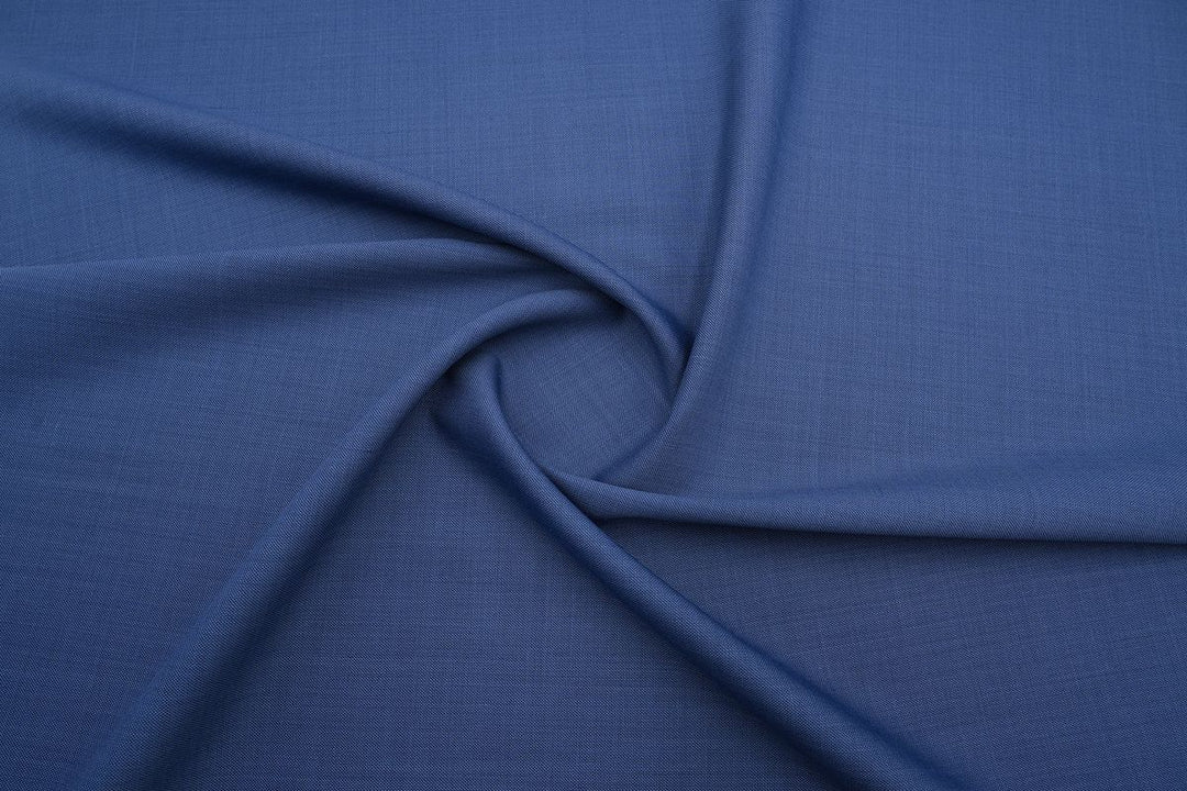 Light Blue Sharkskin Merino Wool Jacket