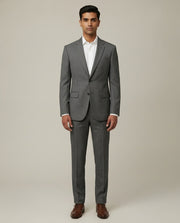 Grey Pick N Pick Merino Wool Suit