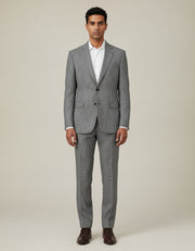 Black houndstooth suit – front