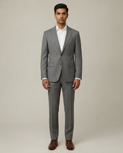 Grey Checks Merino Wool Suit