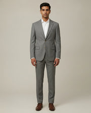 Grey Birdseye Merino Wool Suit