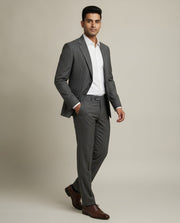 Dark Grey Stripe Merino Wool Suit