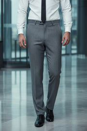 Black Houndstooth Merino Wool Suit