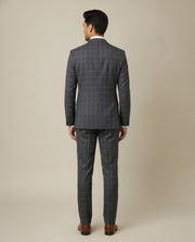 Grey Checks Merino Wool Suit