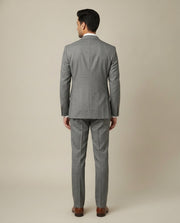 Grey Pick N Pick Merino Wool Suit