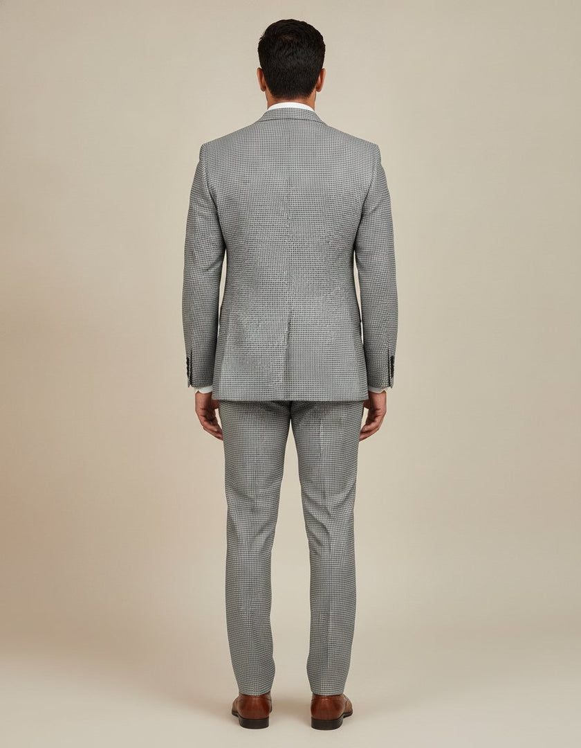 Black houndstooth suit – back