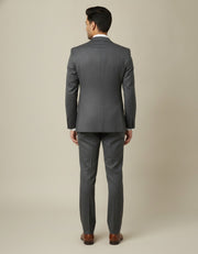Dark Blue Texture Merino Wool Suit