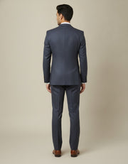 Dark Blue Stripe Merino Wool Suit