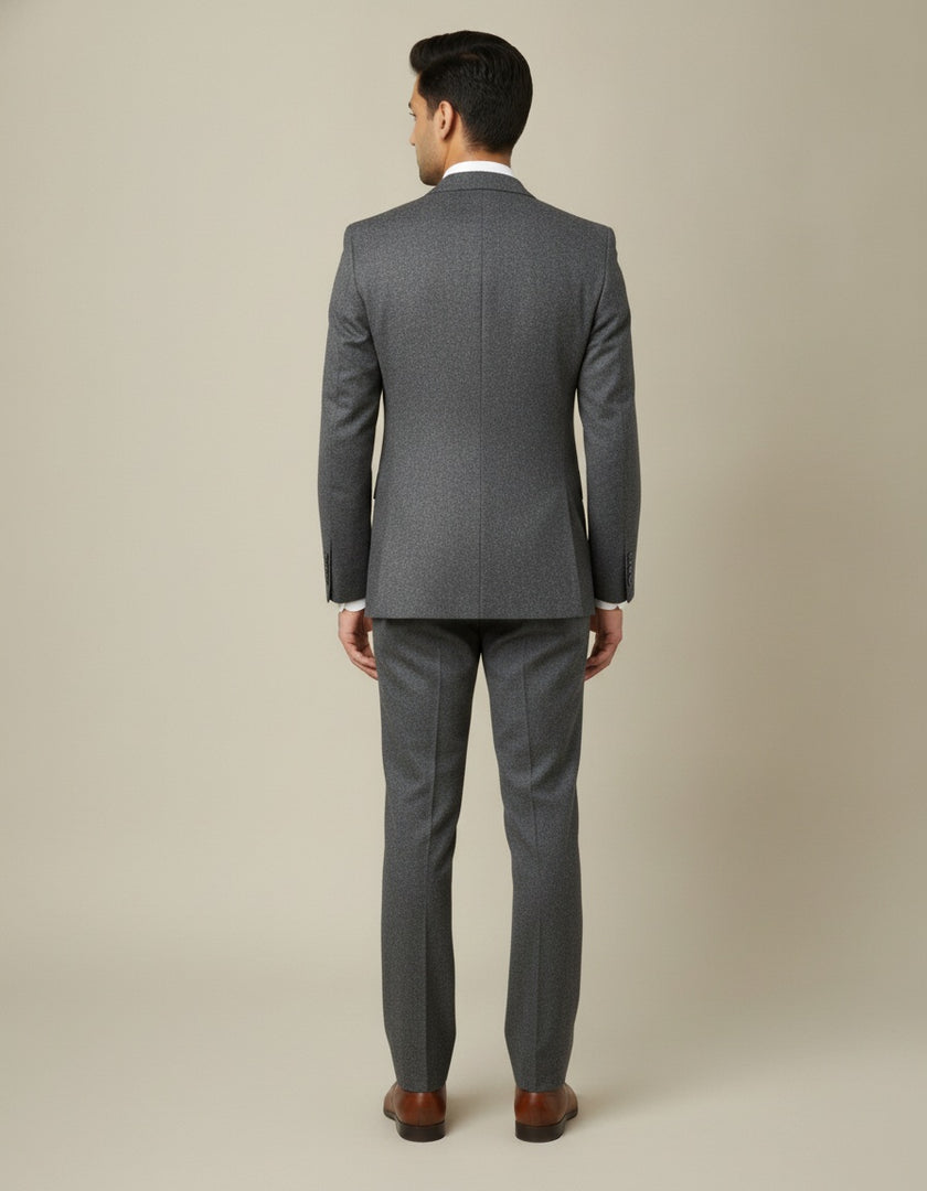 Brown Birdseye Merino Wool Suit