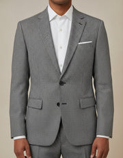 Black houndstooth suit – detail