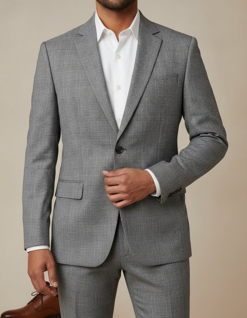Prince of Wales check suit – detail