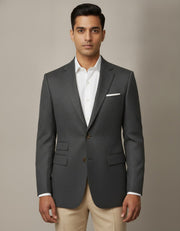Brown Birdseye Merino Wool Suit