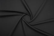 Black merino wool fabric