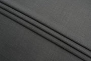 Dark Grey Solid/Plain Merino Wool Suit