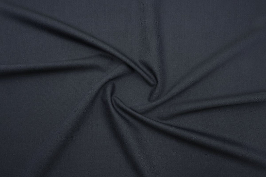 Dark Blue Checks Merino Wool Jacket