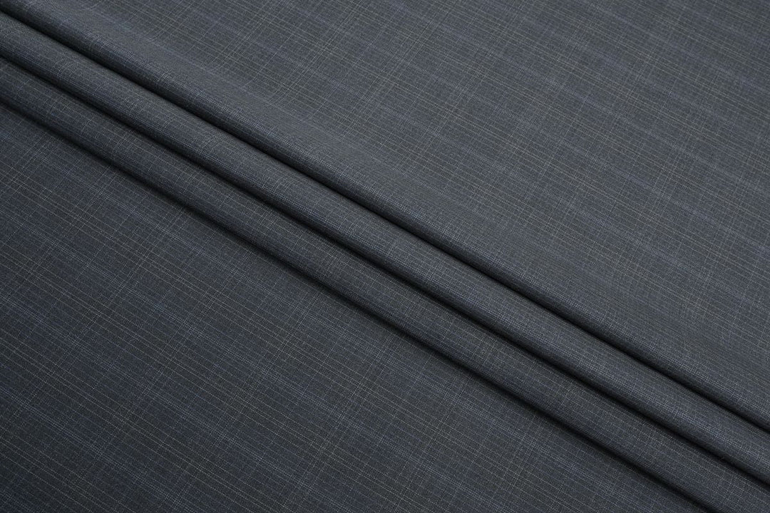 Dark Grey Checks Merino Wool Pant