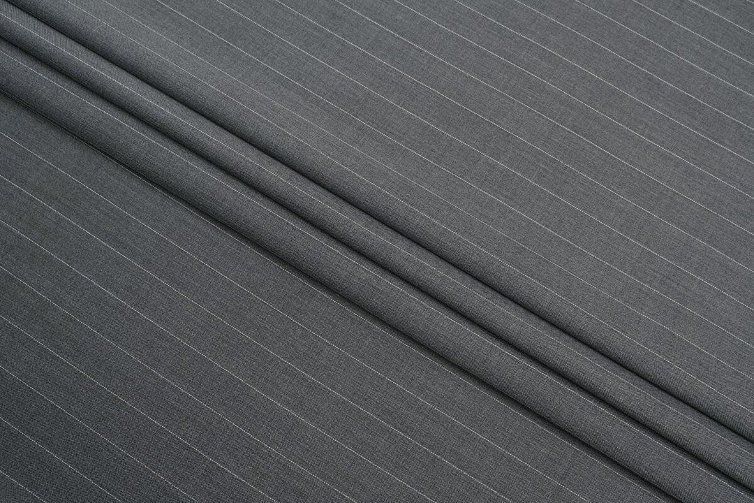 Grey Stripe Merino Wool Suit