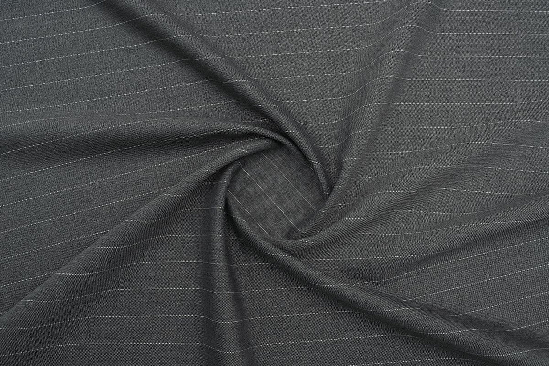 Grey Stripe Merino Wool Pant