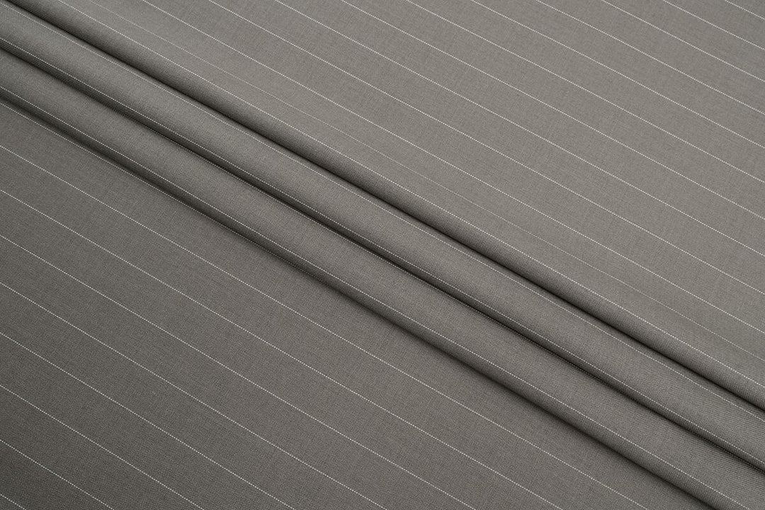 Brown Stripe Merino Wool Pant