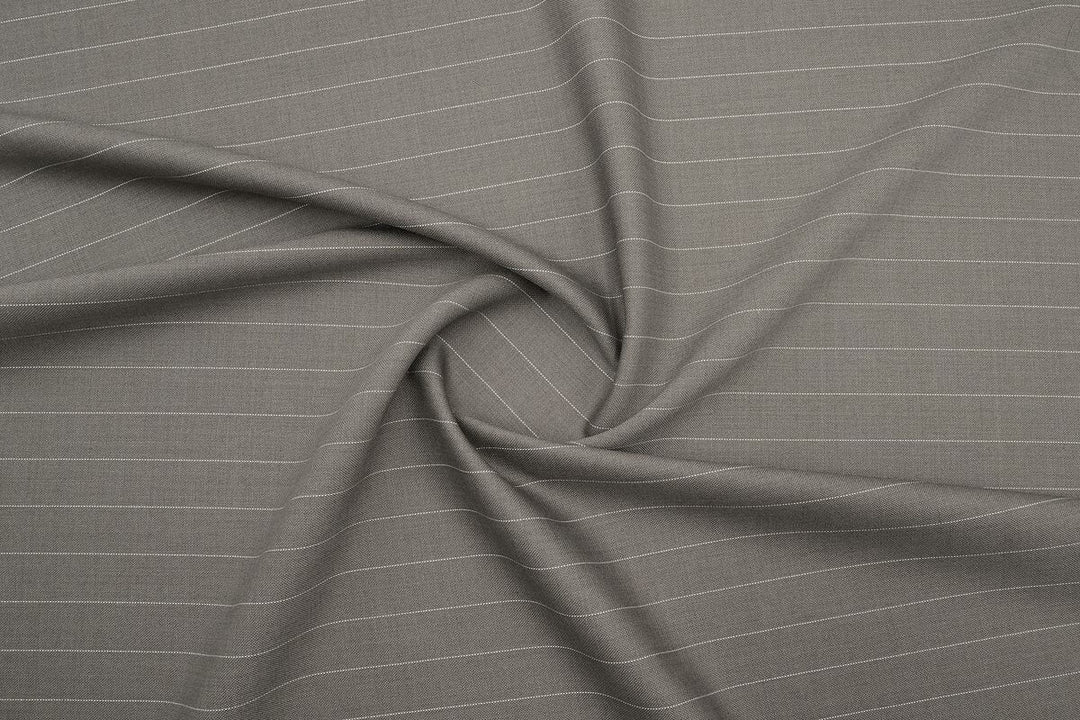 Brown Stripe Merino Wool Pant