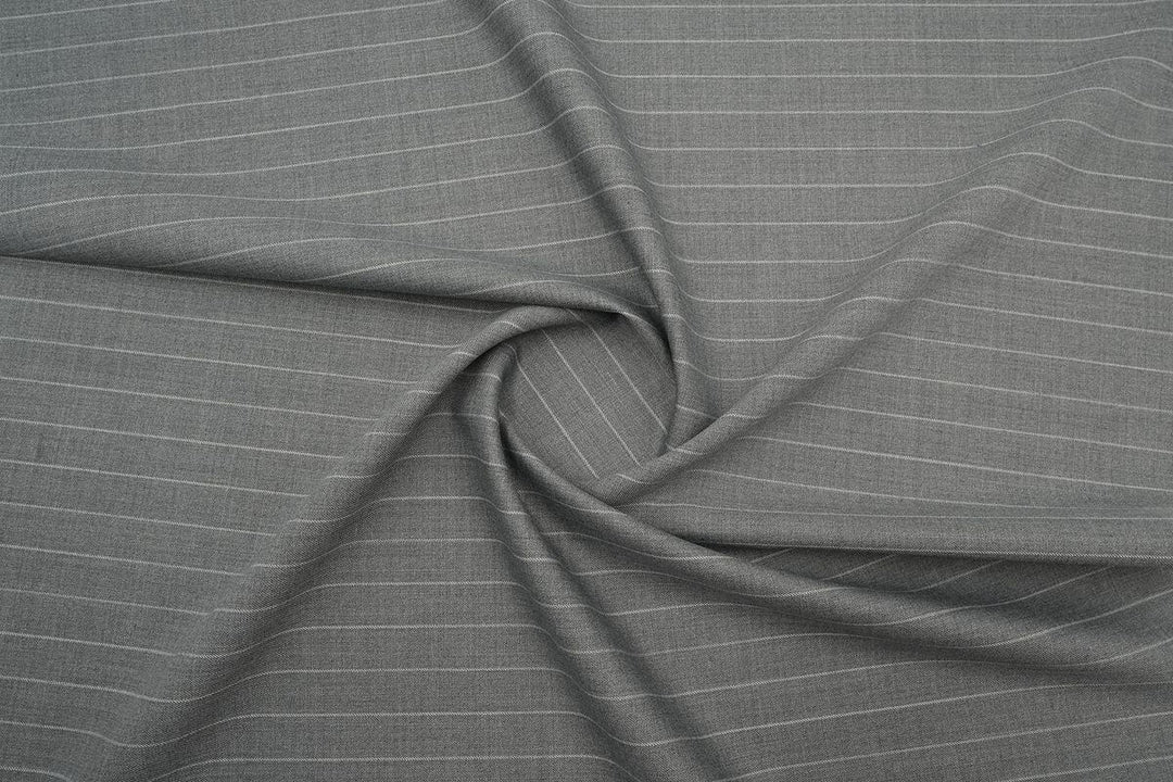 Grey Stripe Merino Wool Pant