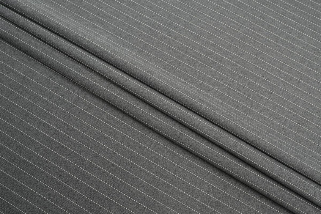 Grey Stripe Merino Wool Suit