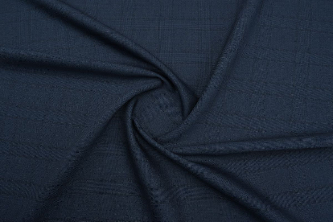 Blue Glen Checks Merino Wool Suit