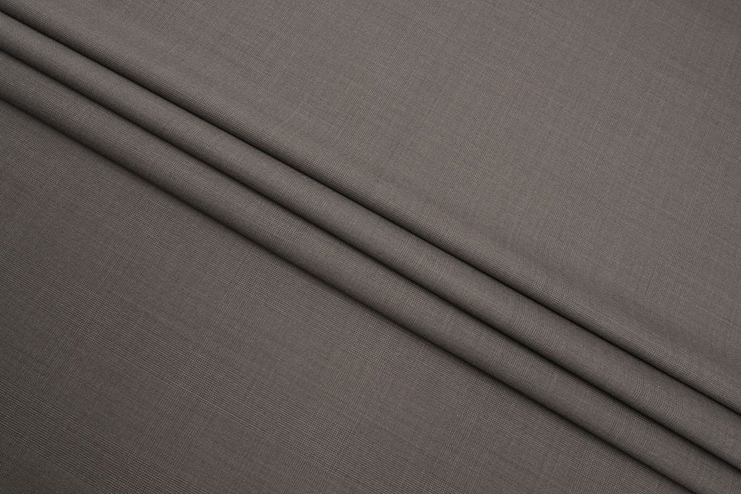 Brown Checks Merino Wool Jacket