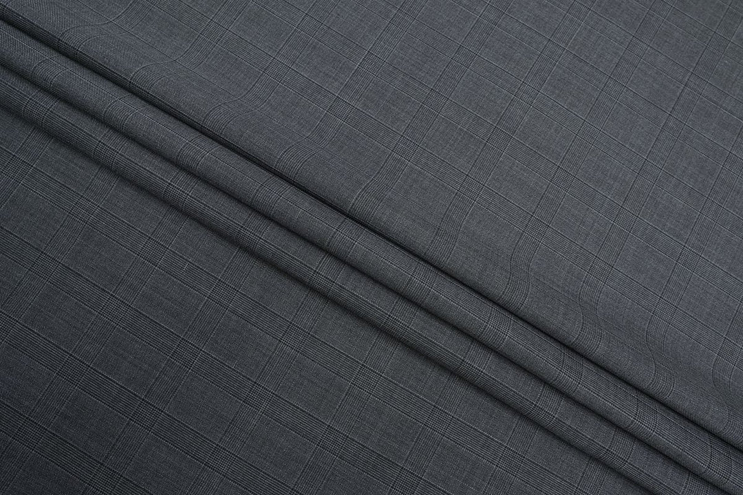 Grey Checks Merino Wool Suit