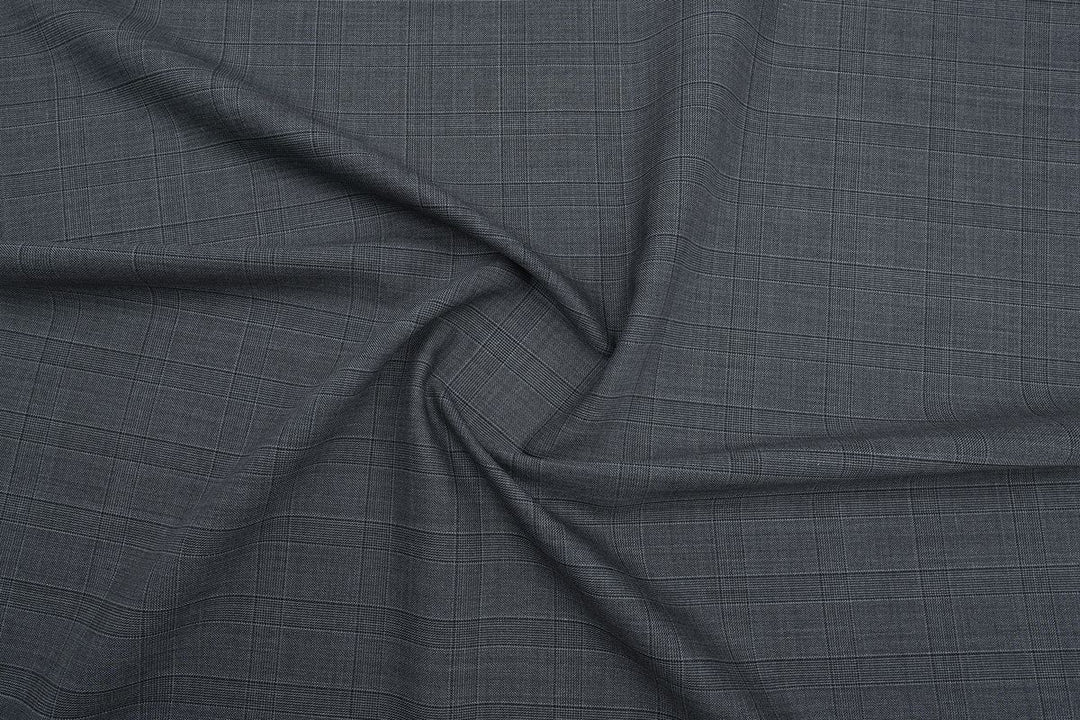 Grey Checks Merino Wool Suit