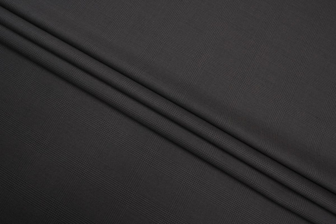 Brown Prince of Wales Check Merino Wool Suit