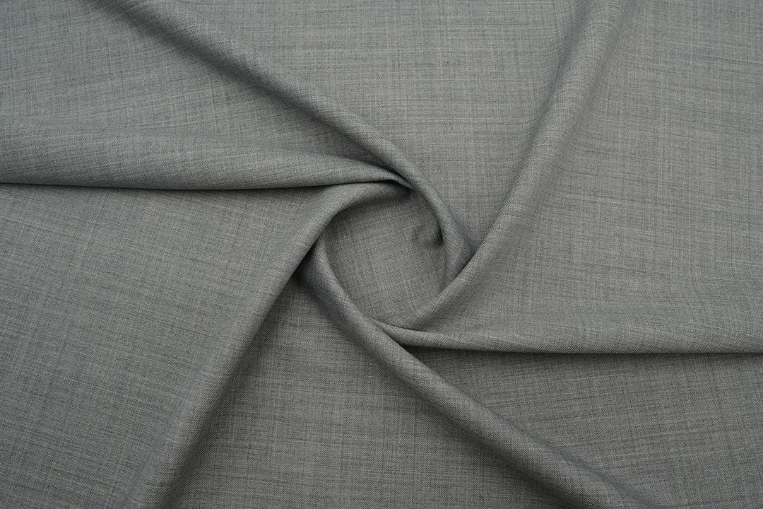Light Grey Solid/Plain Merino Wool Pant