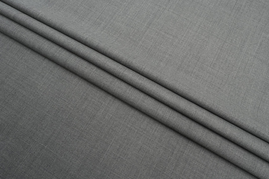 Slate Grey Solid/Plain Merino Wool Jacket