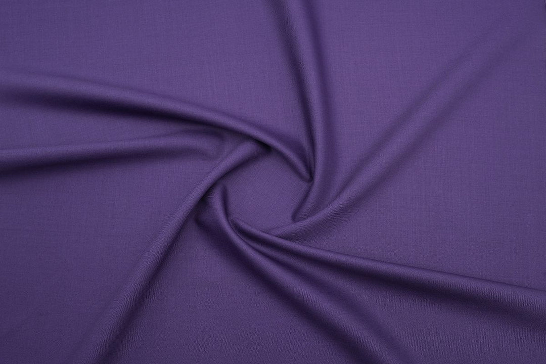 Purple Solid/Plain Merino Wool Jacket