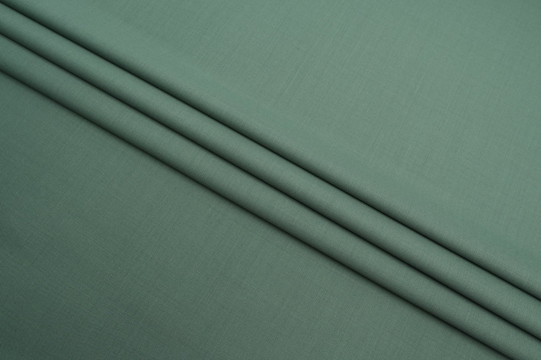 Light Green Solid/Plain Merino Wool Pant