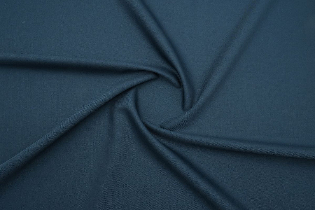 Teal Blue Solid/Plain Merino Wool Pant