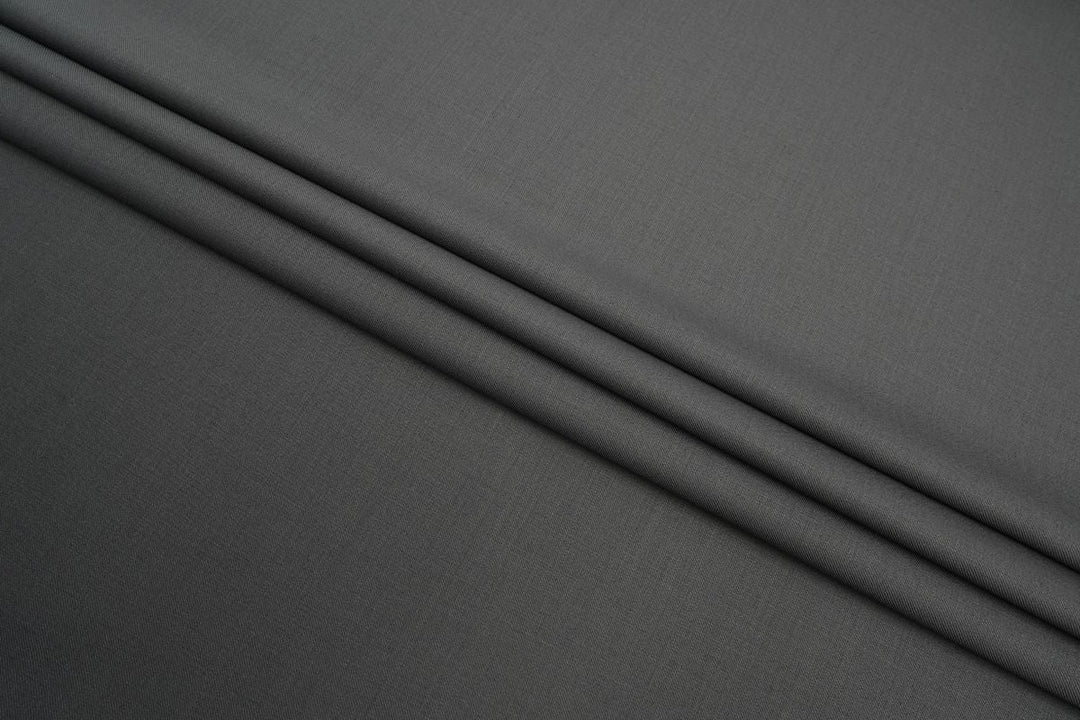 Stone Grey Solid/Plain Merino Wool Pant