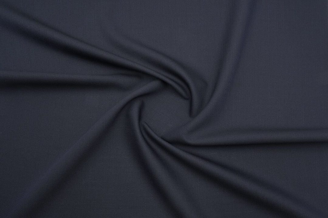 Dark Blue Texture Merino Wool Pant