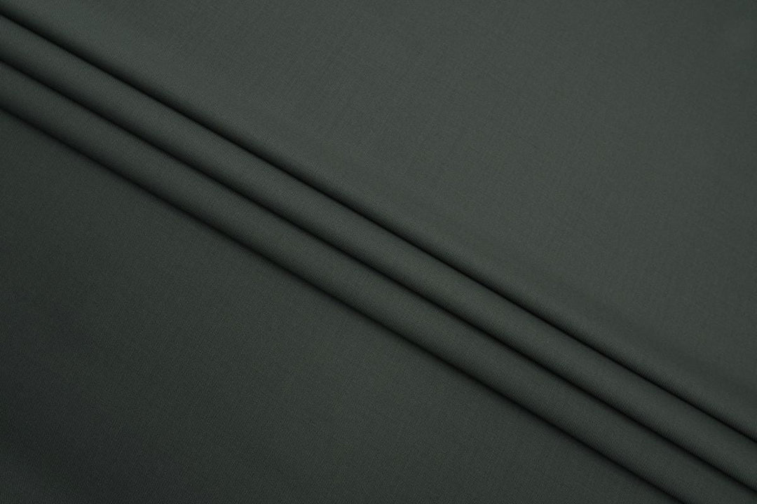 Bottle Green Solid/Plain Merino Wool Jacket