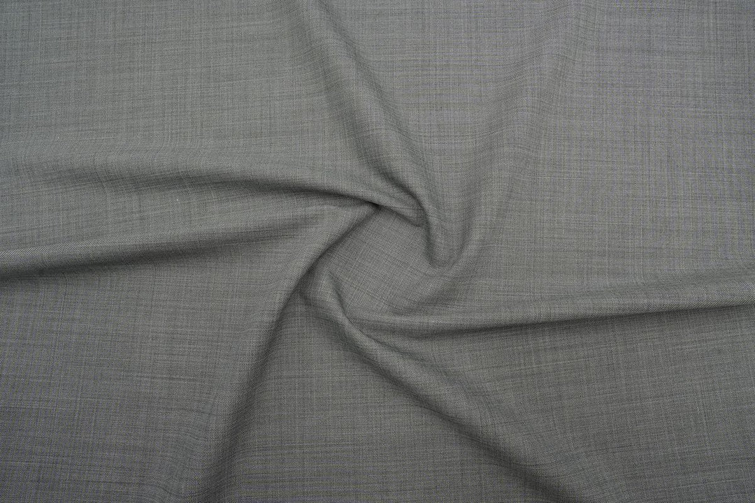 Grey Sharkskin Merino Wool Suit