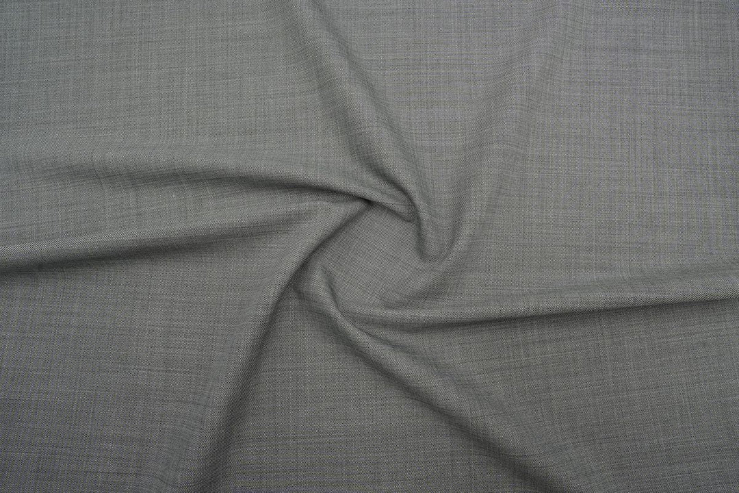 Grey Sharkskin Merino Wool Jacket