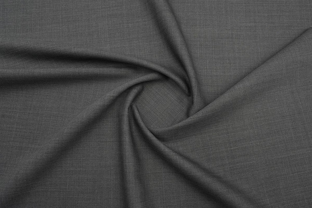 Charcoal Sharkskin Merino Wool Suit