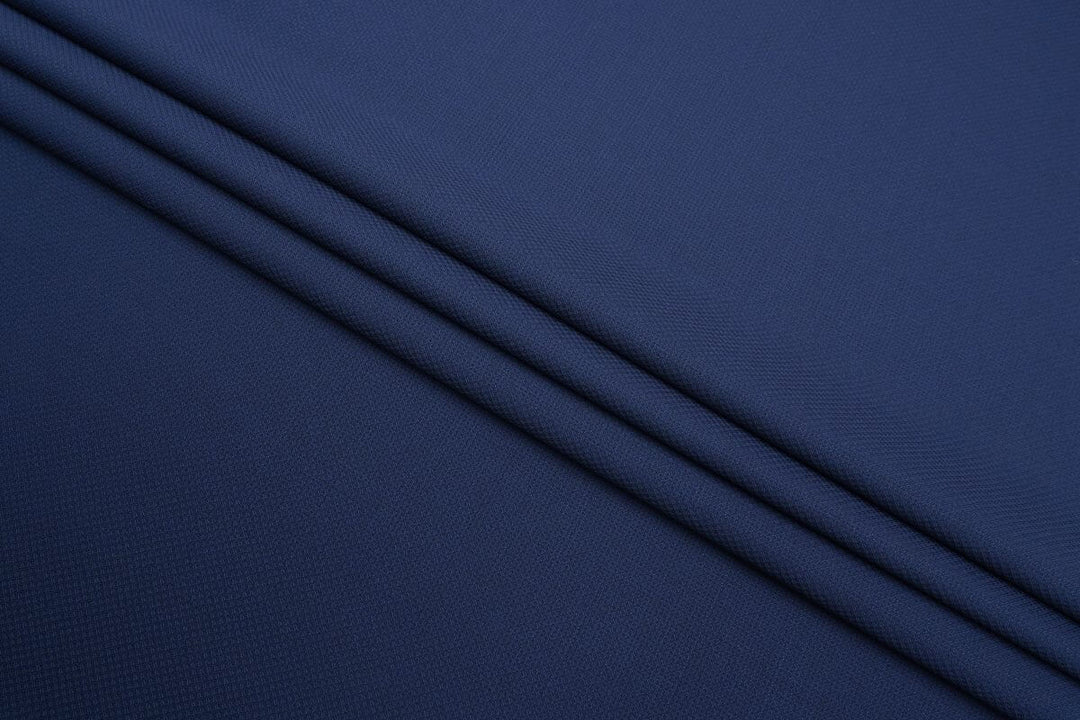 Blue Texture Merino Wool Suit