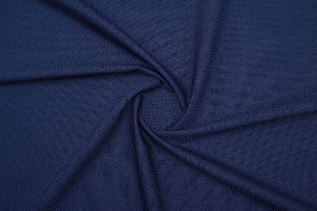 Blue Texture Merino Wool Suit