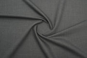 Dark Grey Solid/Plain Merino Wool Suit