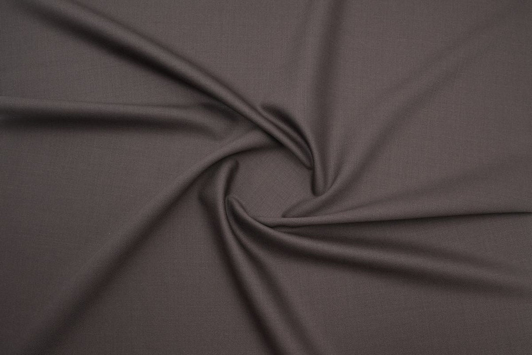 Coffee Brown Solid/Plain Merino Wool Suit