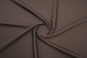 Chocolate Brown Solid/Plain Merino Wool Suit