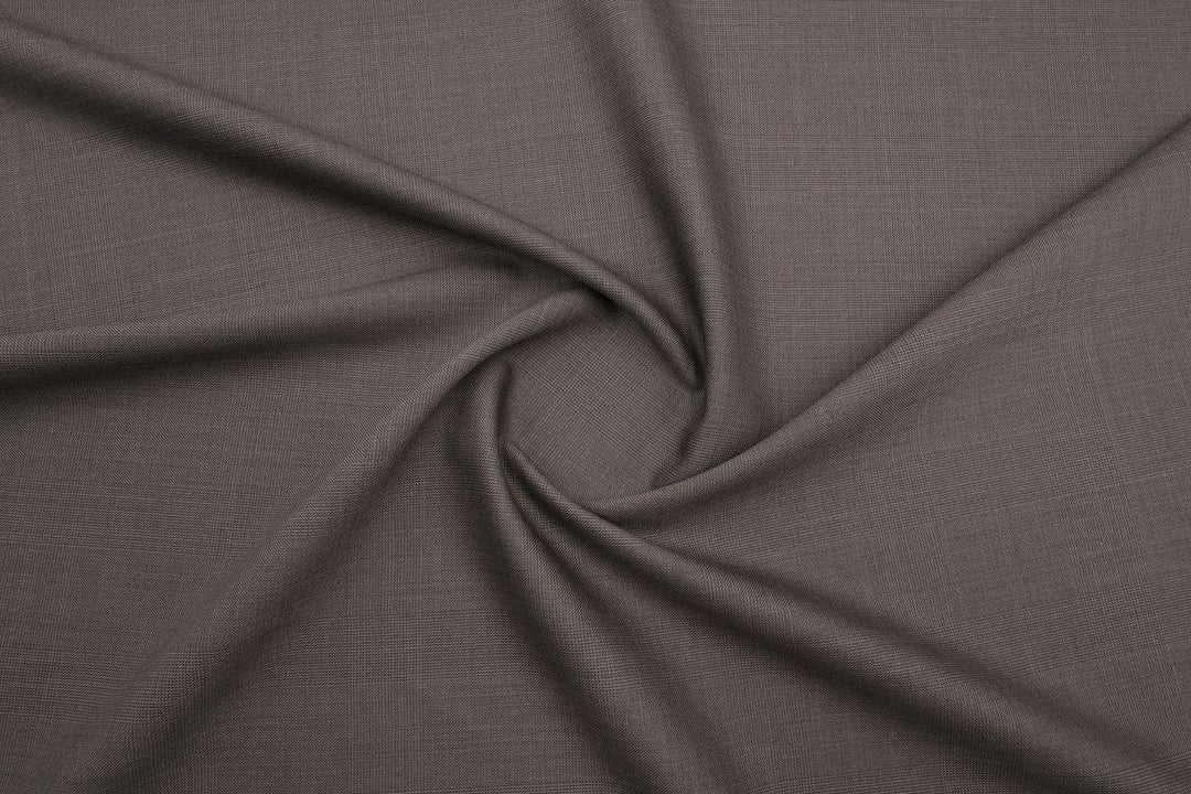 Brown Checks Merino Wool Suit