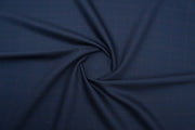 Dark Blue Plaid Checks Merino Wool Suit