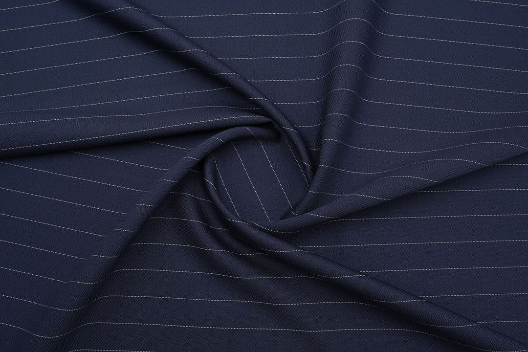 Blue Stripe Merino Wool Suit